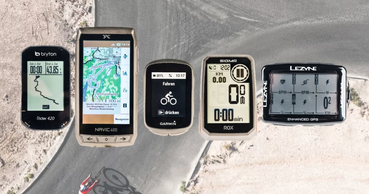 Günstige Fünf FahrradNavis im TOURTest TOUR