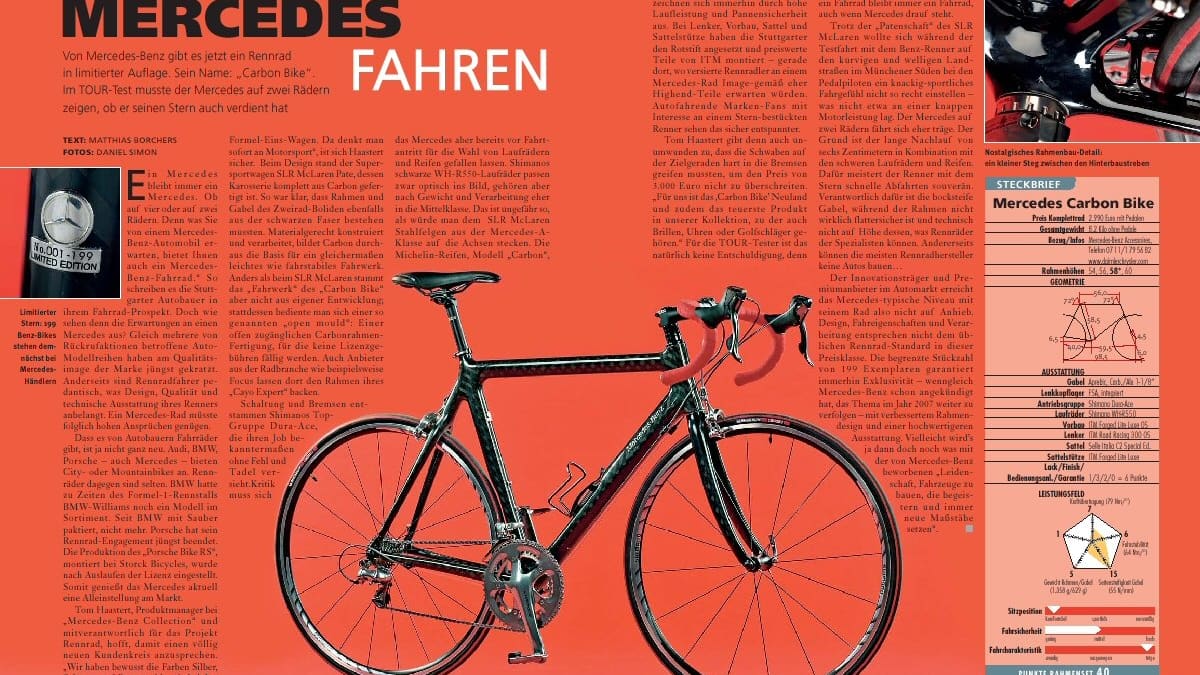 Individual test: Mercedes Carbon Bike | TOUR