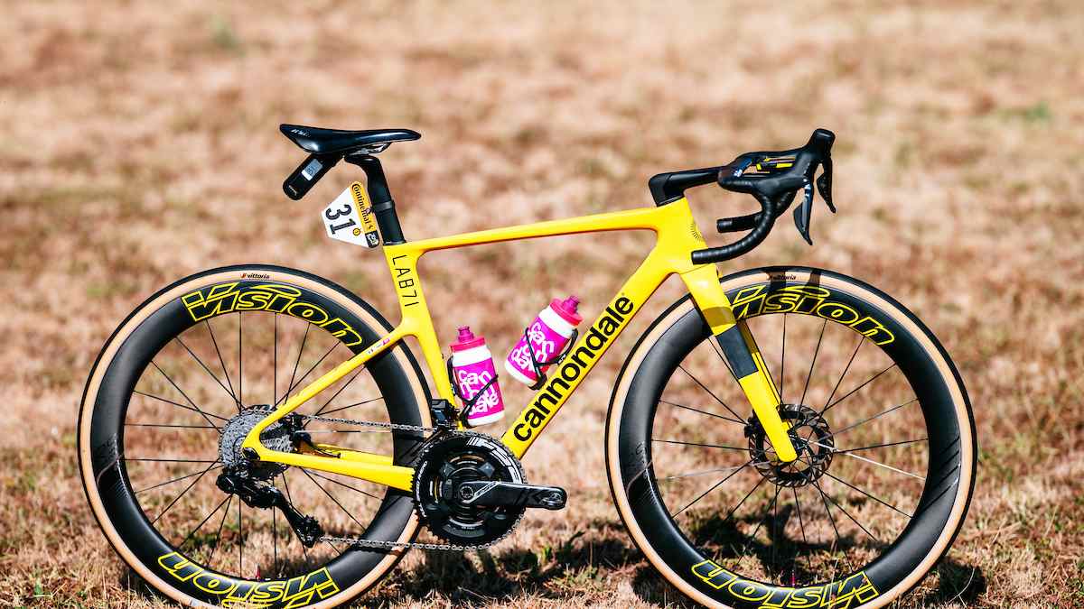 Cannondale SuperSix EVO in yellow for Tour de France leader Ben