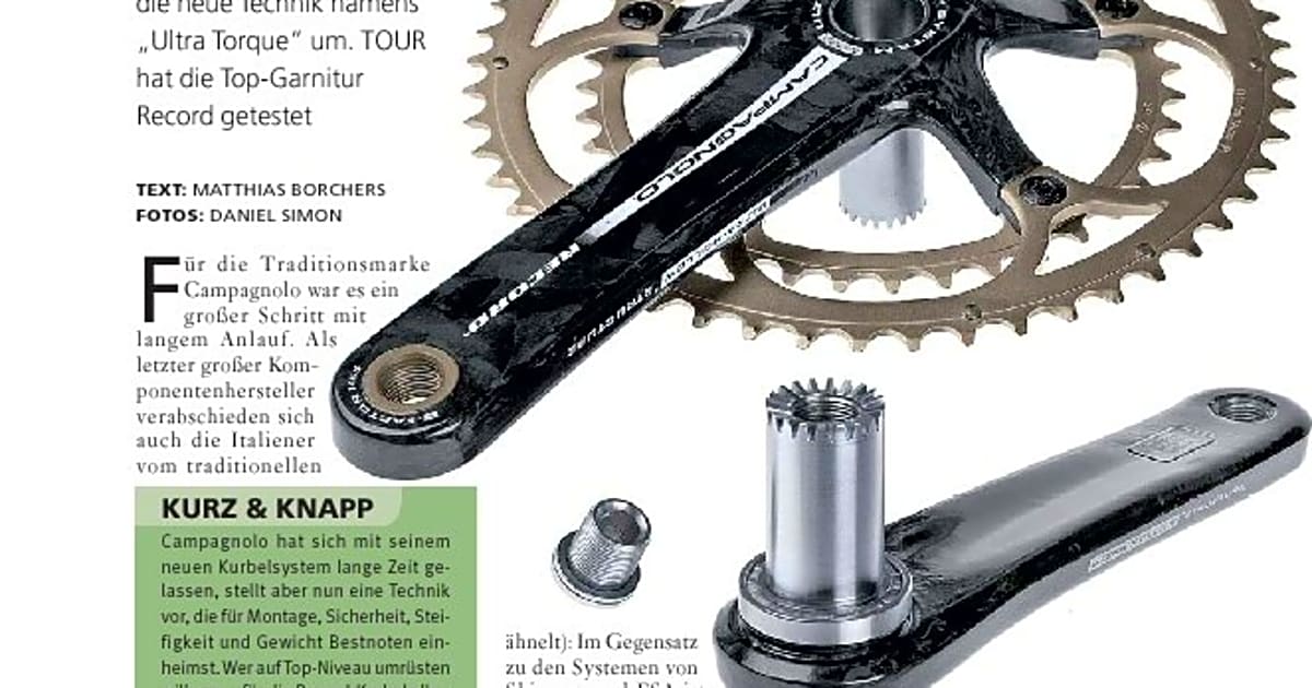 Test Campagnolo Record Ultra Torque TOUR