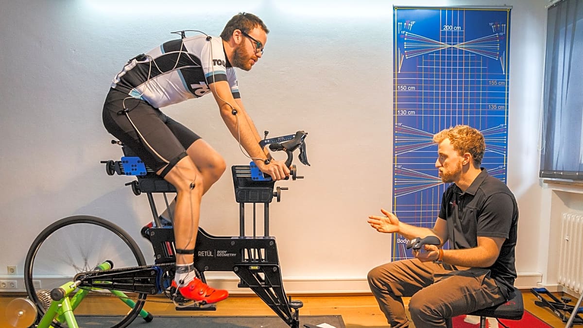 Training Bikefitting für Rennradfahrer Bikefitting Bequem sitzen