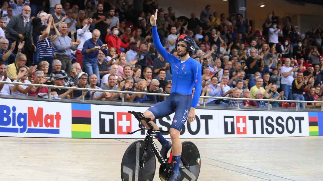 Bahnrad-WM 2022: Filippo Ganna stellt nächsten Weltrekord auf