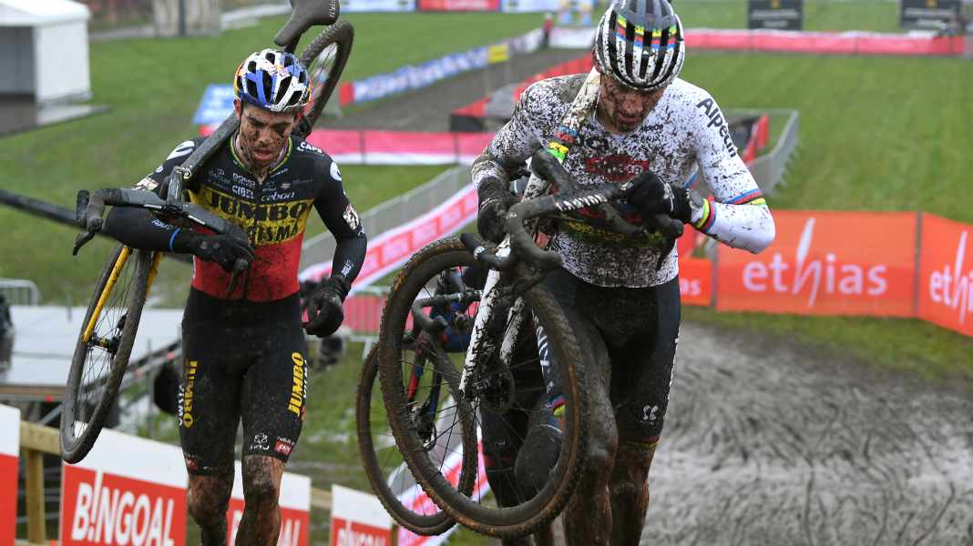 Cyclocross-WM 2023: Van Aert vs. van der Poel: Schlammschlacht der Ausnahmefahrer