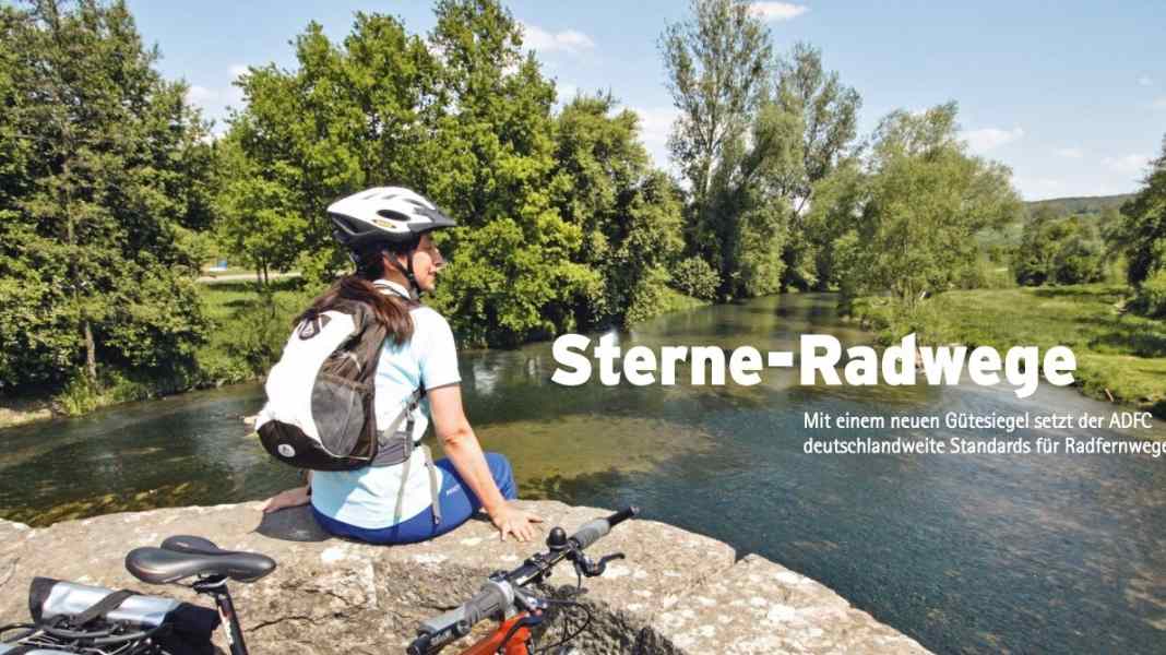 Eight star cycle paths in Germany