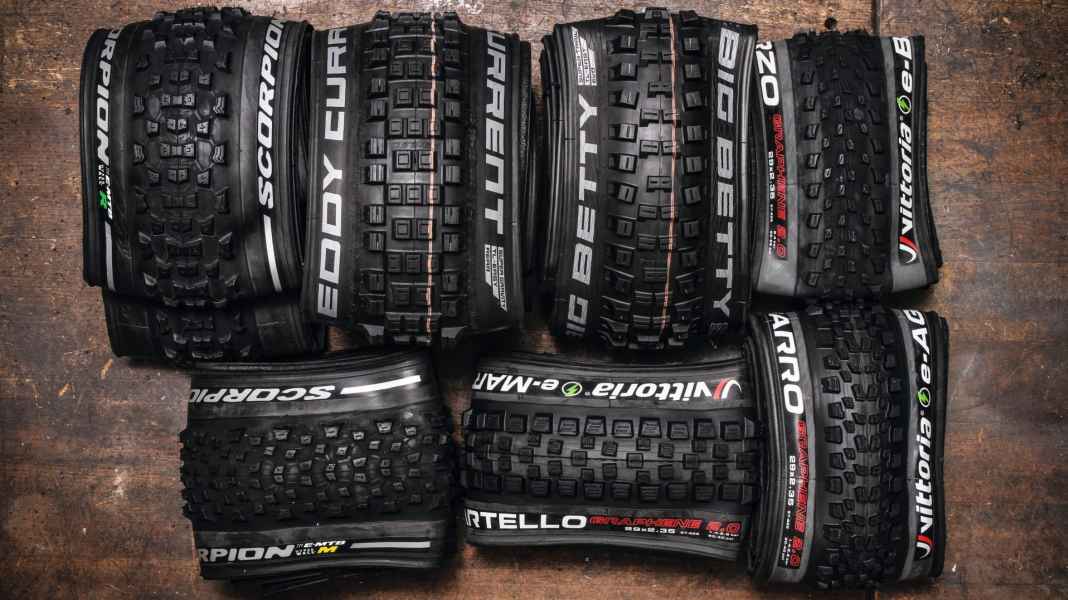 Spezielle Reifen für E-MTBs von Schwalbe, Pirelli und Vittoria