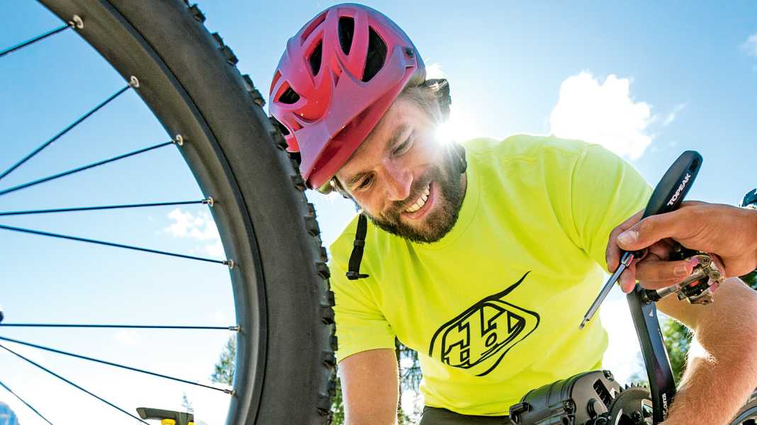 Repairing defects on an e-mountainbike