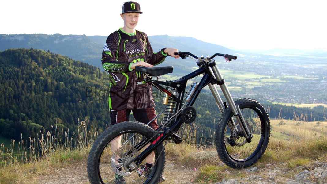 Adrian Reiber and the monster drop.