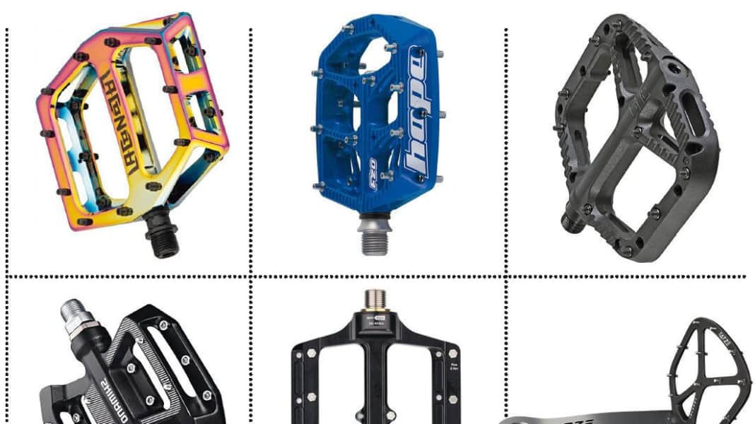 6 flat pedals in the FREERIDE check