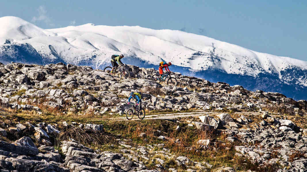 Mountain bike adventure on Mount Olympus