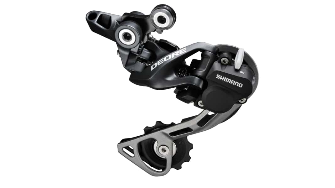 Shimano Deore: Entry-level groupset with Shadow Plus rear derailleur and Ice Tec brakes
