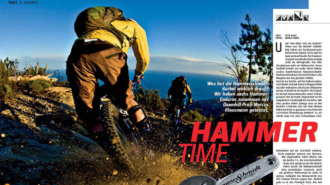 Enduros mit Hammerschmidt-Getriebe