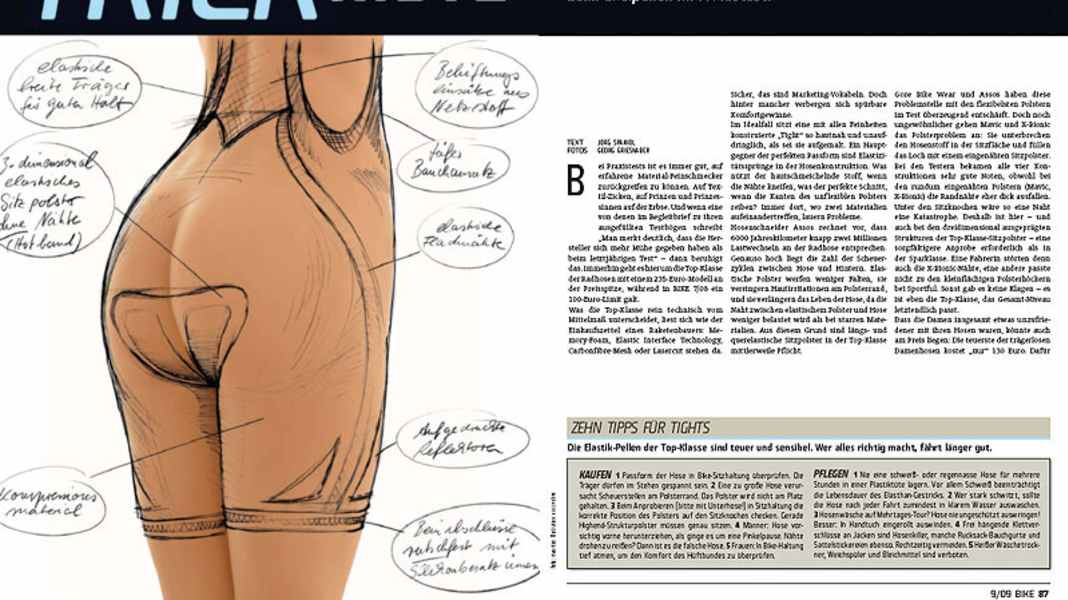 Tight cycling shorts