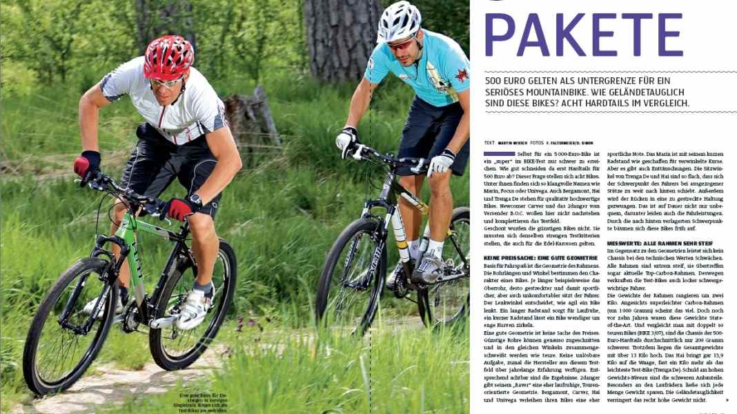 Hardtails bis 500 Euro im Test