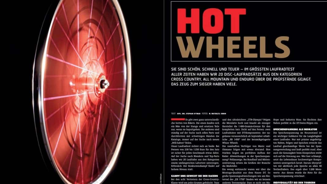 Lab test: 20 disc wheelsets