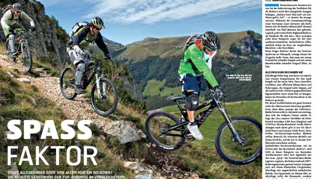 Lightweight enduro bikes