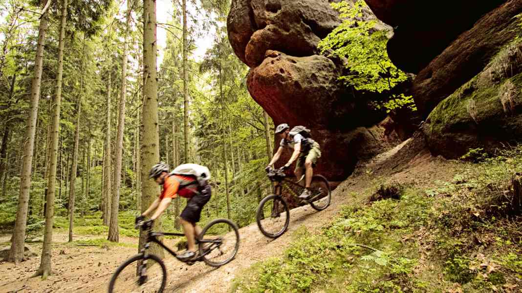 Mountain biking in the Zittau Mountains