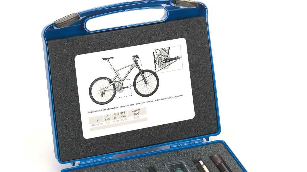 Zerstörte Pedalgewinde mit Helicoil reparieren