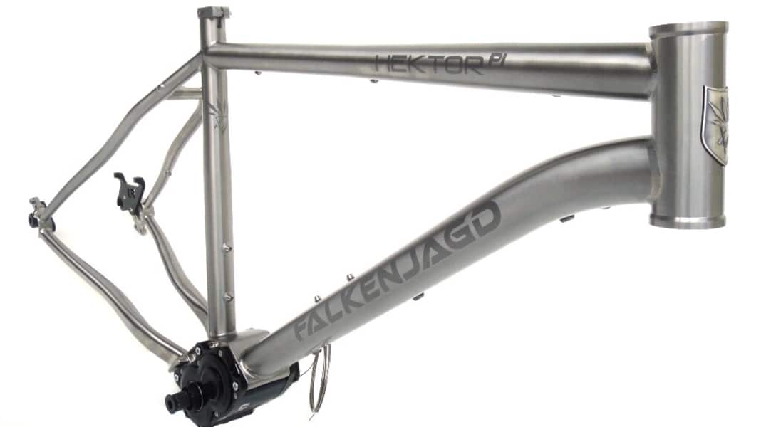 Falkenjagd PI series: Titanium bikes with Pinion gearbox