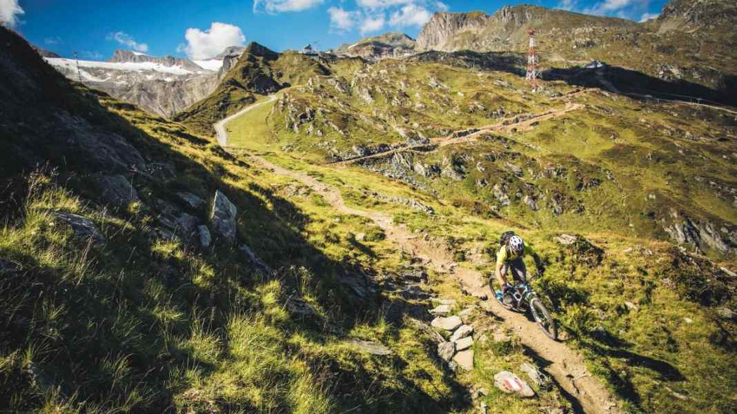 Bike-Trails am Fuße des Kitzsteinhorns