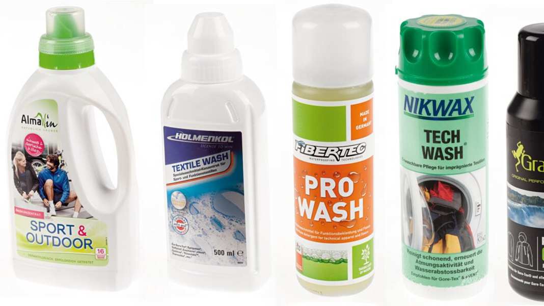 Detergent for functional clothing in the test