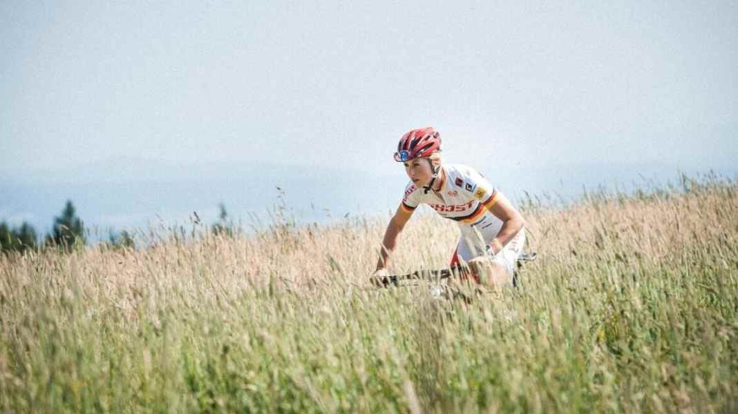 German champion Helen Grobert trains here