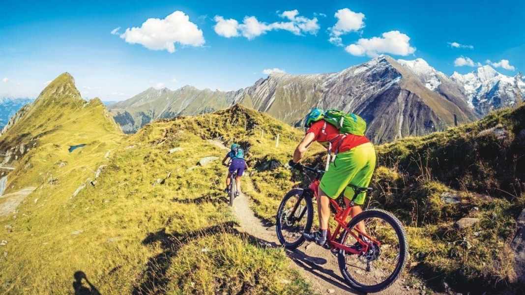Bikini-Wetter am See und Trail-Biken am Kitzsteinhorn