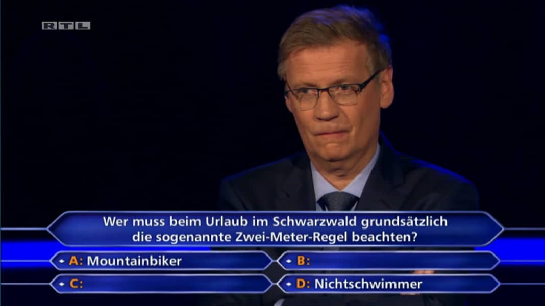 500000-Euro-Frage zur 2-Meter-Regel: "Nie davon gehört"