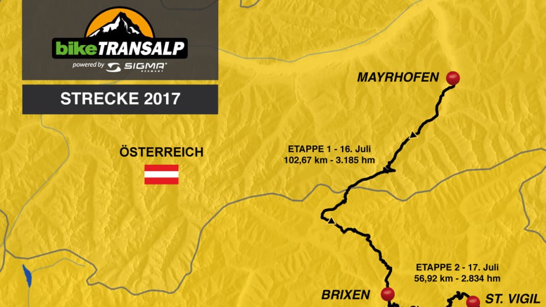 This is where the BIKE Transalp 2017 takes place