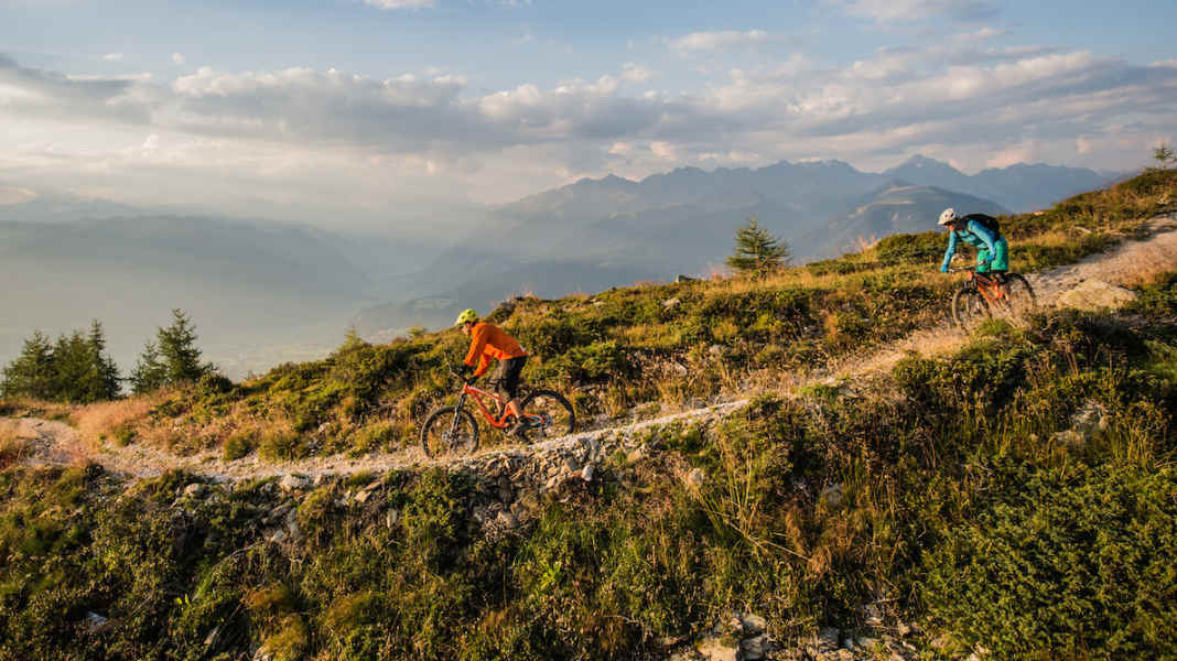 Vier Freeride-Strecken am Kronplatz