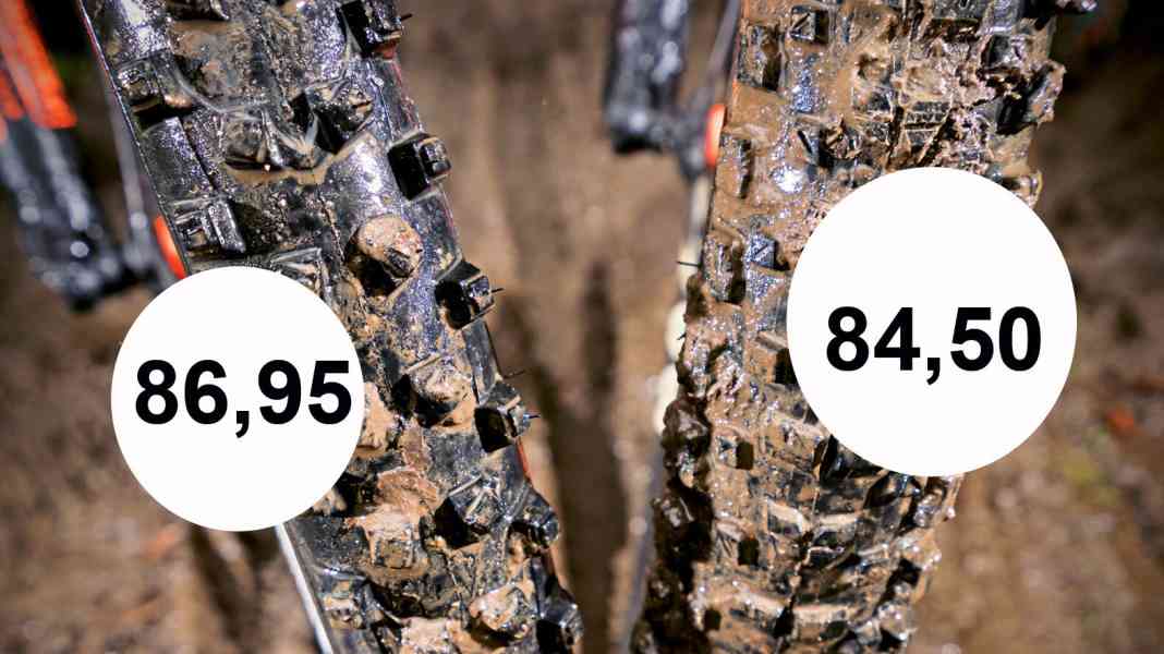 MTB tyres Maxxis Rekon vs Michelin Wild Mud in test