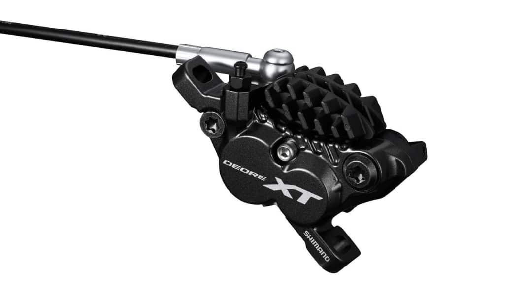 Shimano XT brakes with four pistons