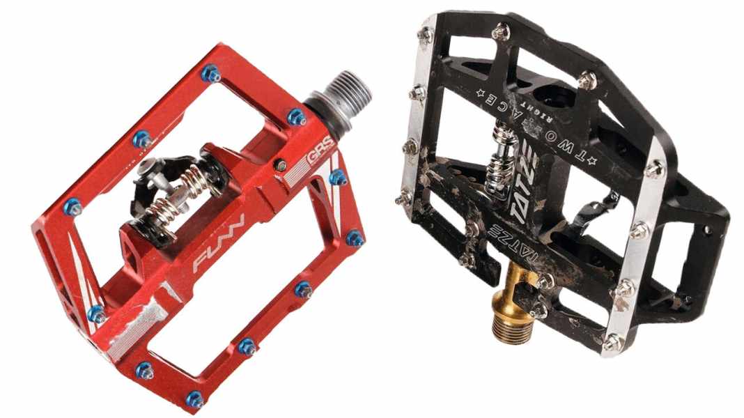 Combi pedals for mountain bikes: clipless or flat - or AND