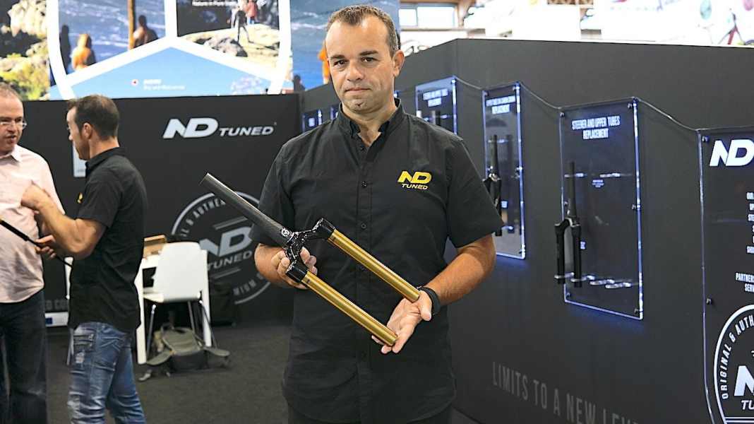 Replacement steerer tube and stanchions for suspension forks