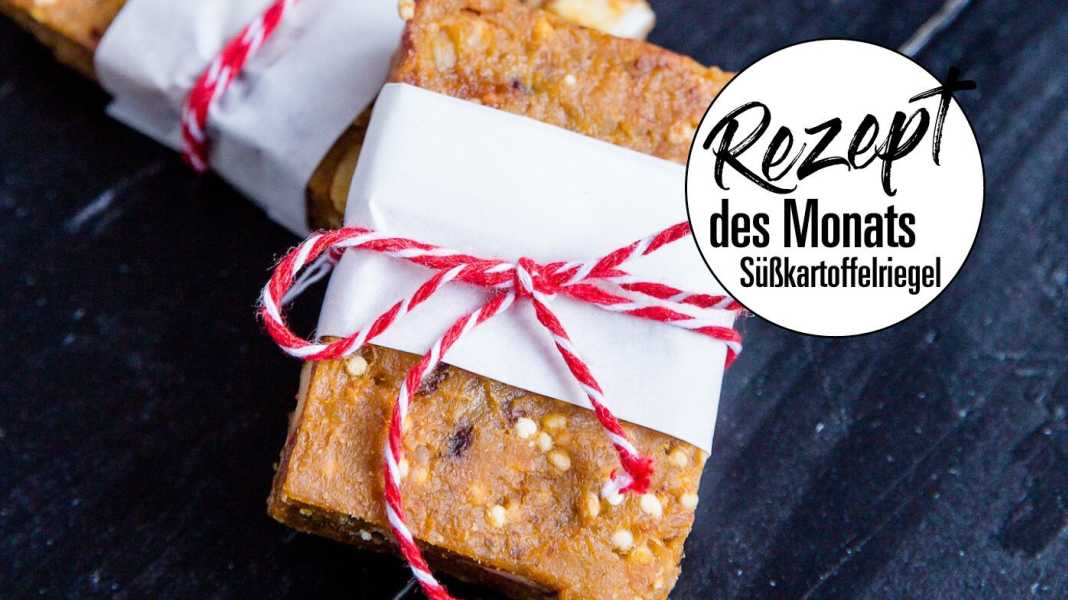 Süßkartoffel-Riegel mit Kurkuma