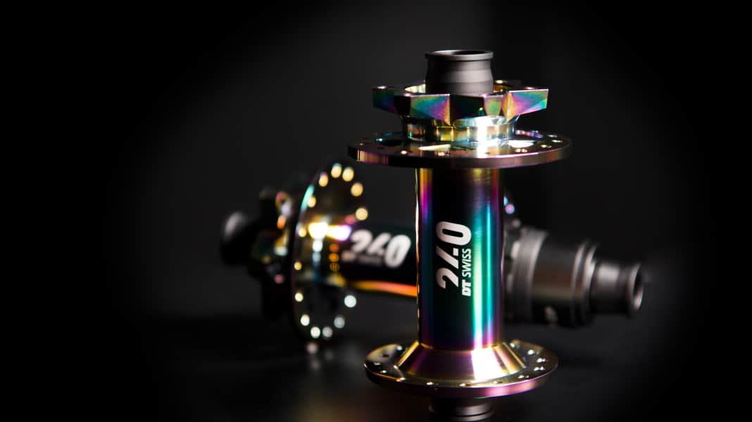 DT Swiss 240 hubs with oil-slick look