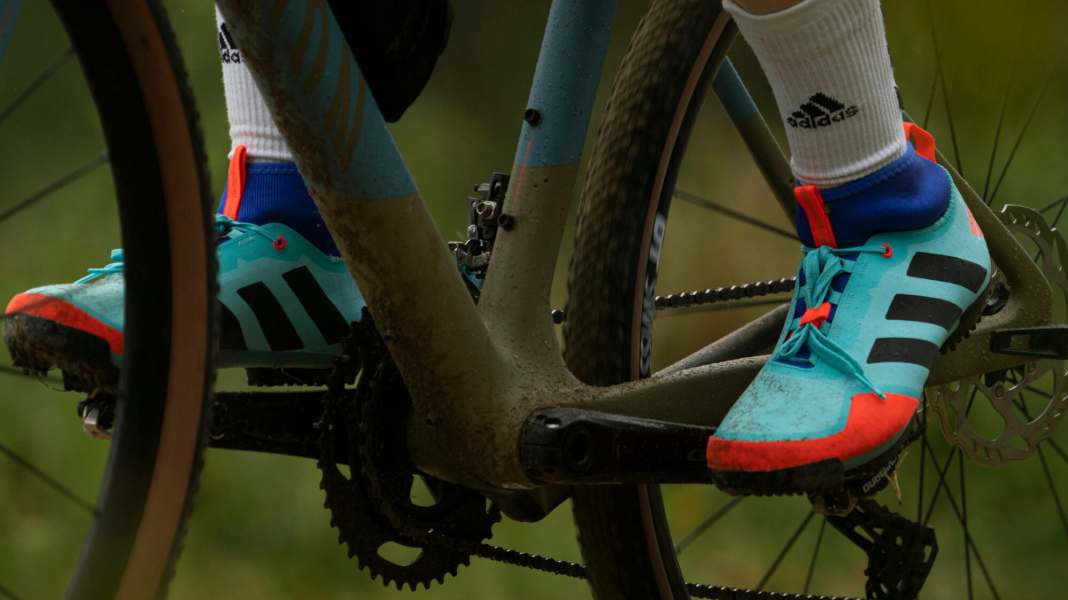 Adidas shoe: from grass to gravel bike