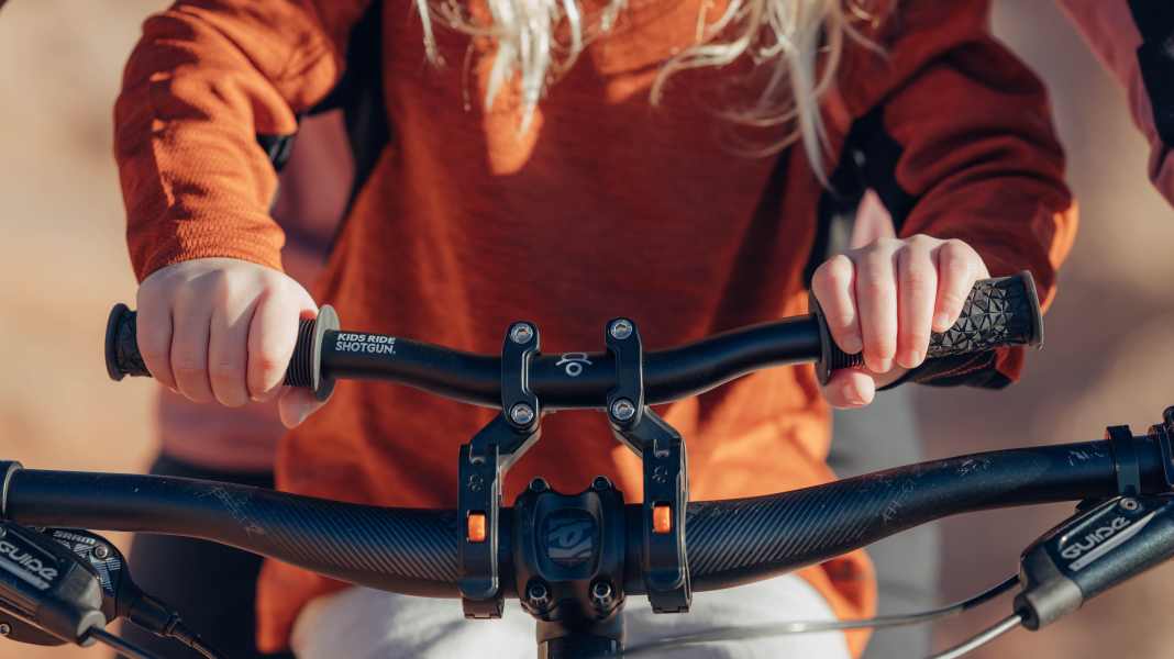 New handlebars for Shotgun MTB child seat