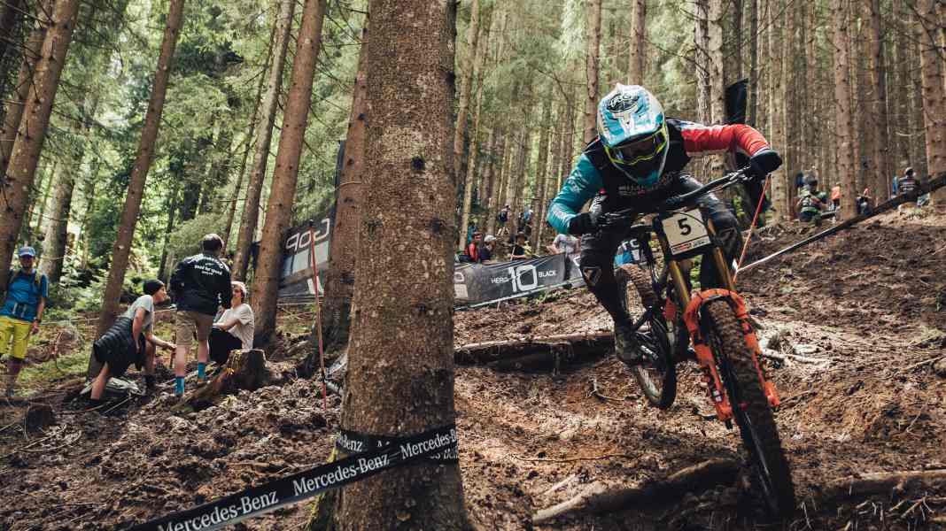 Downhill-Worldcup: Schlammschlacht in Leogang
