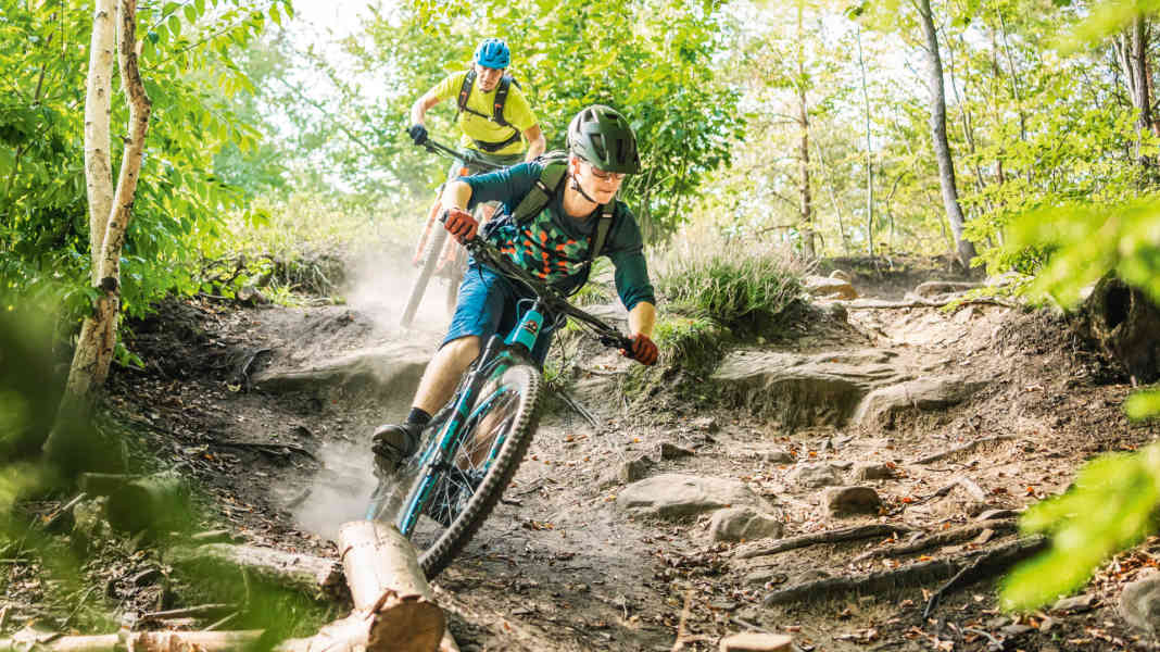 Mountain biking in St. Ingbert in the Saarland: pure green trails