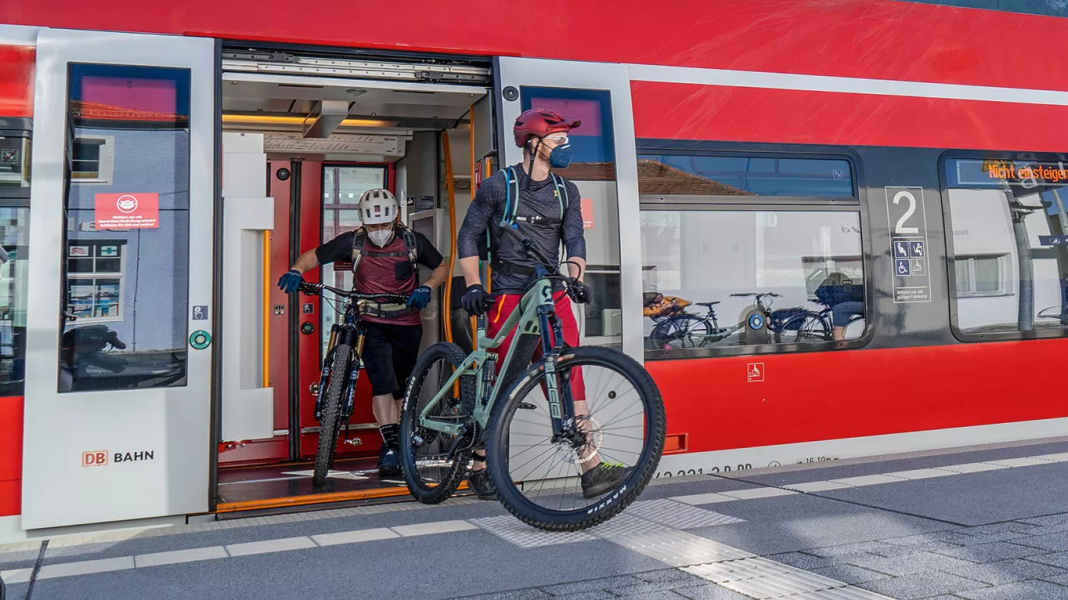 Taking bikes on the train: environmentally conscious travelling with an E-MTB