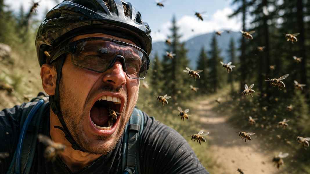 Notfall Wespe im Mund: Voller Luftraum beim Biken