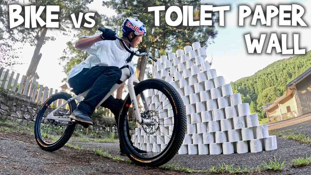 Toilet Paper Wall Challenge: Can Tomomi Nishikubo jump higher than a cat?