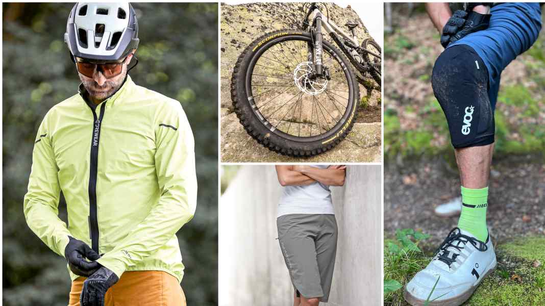 Teile in Gefahr: Reifen, Shorts, Schoner & Jacke - Neue MTB-Parts im Praxis-Test