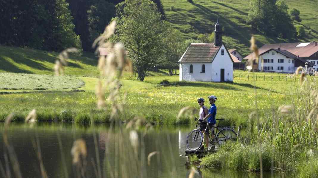 On the Allgäu cycle path around Kempten