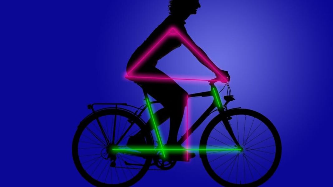 The correct posture when cycling