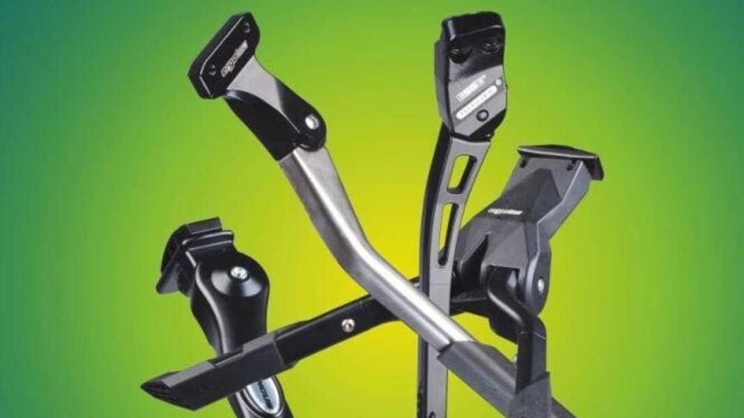 Accessories for trekking bikes: bike stand test