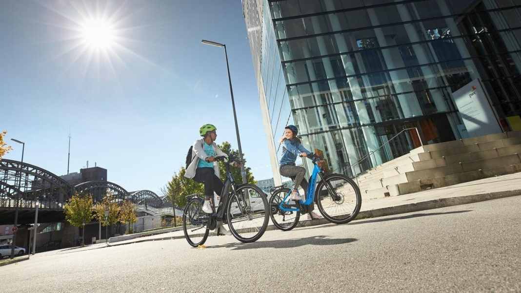 Eight city pedelecs with low entry in the test