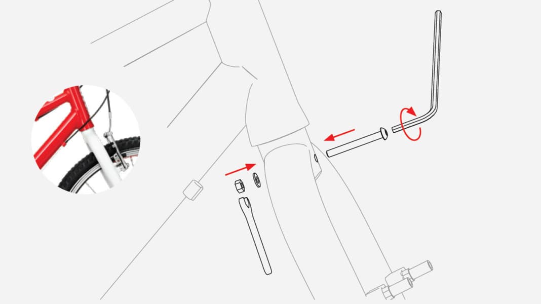 Loose screw at Woom Bikes