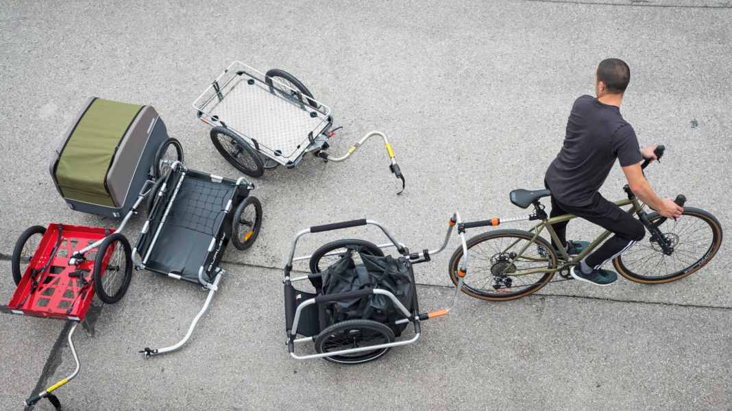 Bicycle trailer: Always in the slipstream