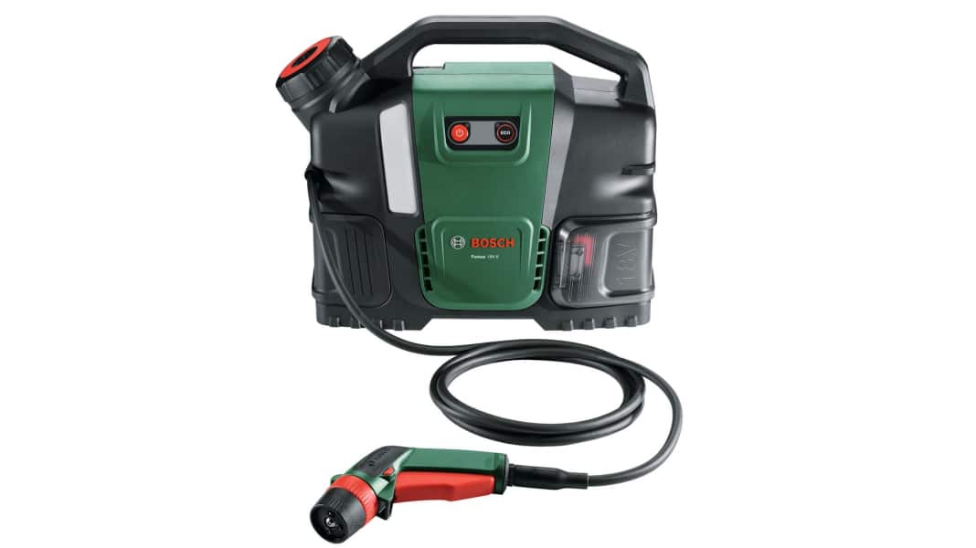 Bosch Fontus 18V-6 Bike Cleaner : Nettoyeur basse pression avec réservoir d'eau intégré